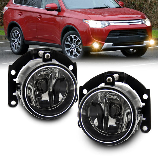 Pair of Front Fog Lights fit for 2010 - 2015 Outlander Sport Left + Right- v