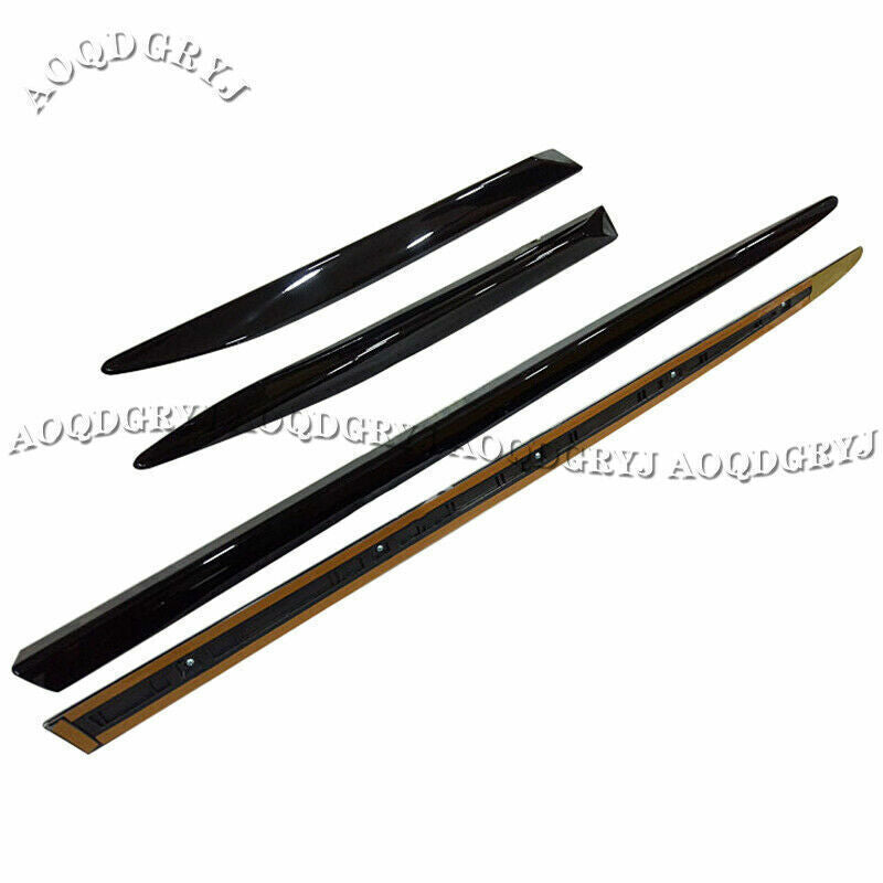 for LEXUS LX570 2016-2021 Glossy Black Side Door Body Skirt Molding Cover Trims