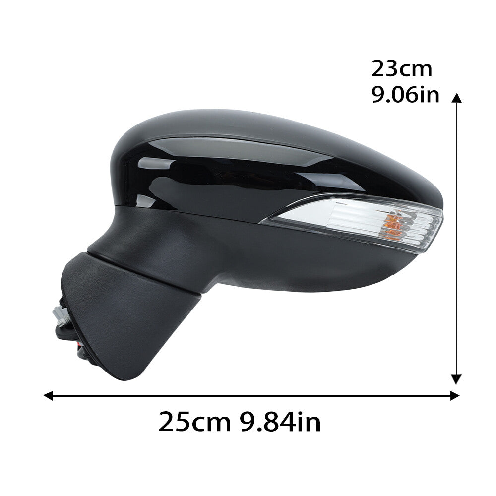 F¨¹r for Ford Fiesta 08-12 Links Au?enspiegel Elektrisch Beheizbar 8 Draht Schwarz
