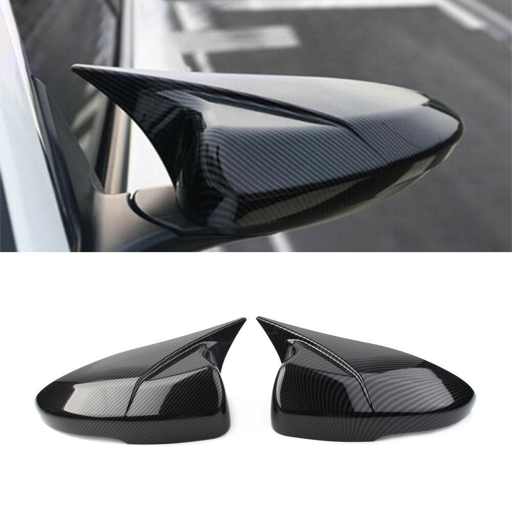 Pair Carbon Fiber Look Rear view Mirror Cover Trim Fit for Honda Accord 2018-2021
