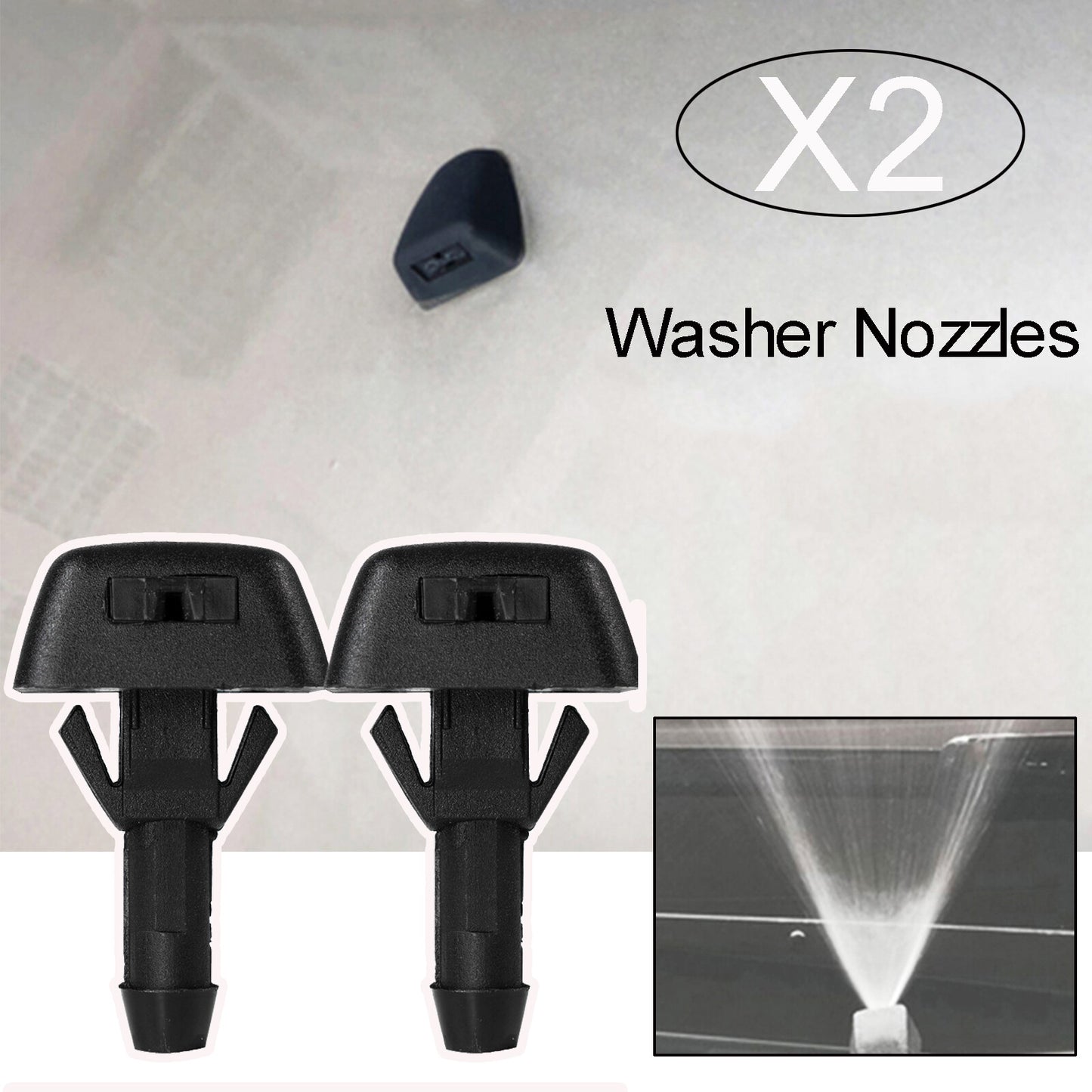 Windshield washer nozzle washing water front 30655605 for Volvo C30 C70 V40 S40 V50 / S70 Q