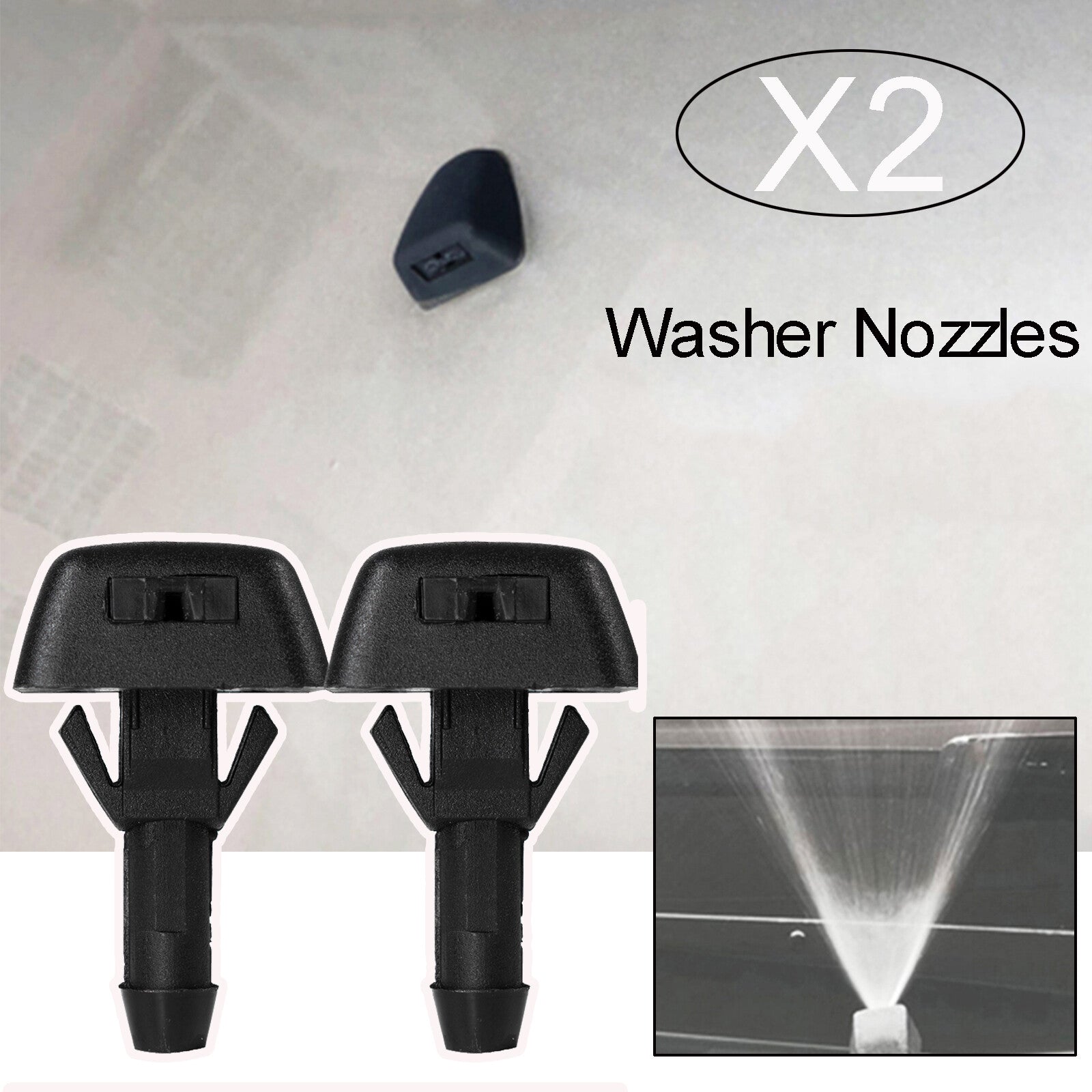 Windshield washer nozzle washing water front 30655605 for Volvo C30 C70 V40 S40 V50 / S70 Q
