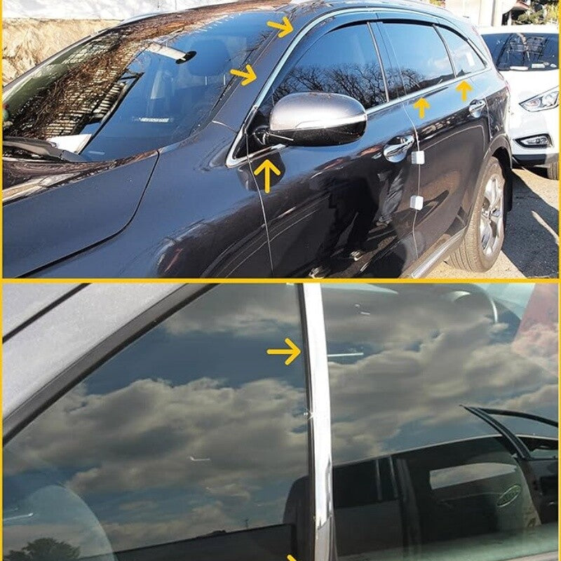 3m20mm Chrome Car Door Side Protector Trim Molding Decoration Strips Universal