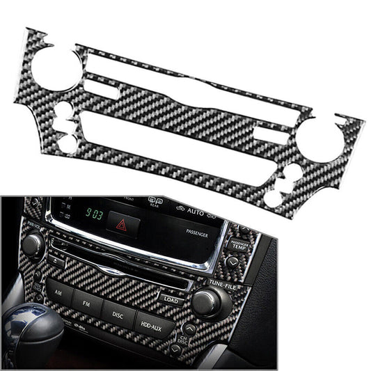 for Lexus IS250 IS300 IS350 2006-2012 Carbon Fiber Console CD Switch Panel Trim
