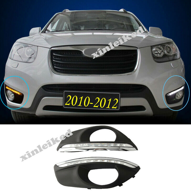 Fit for Hyundai Santa Fe 2010-2012 Front Bumper Fog Lights/Daytime Running Light