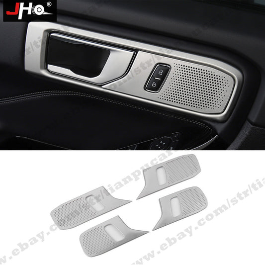 for Ford Explorer 2020-2021 Steel Interior Door Handle Speaker Cover Trim Decor