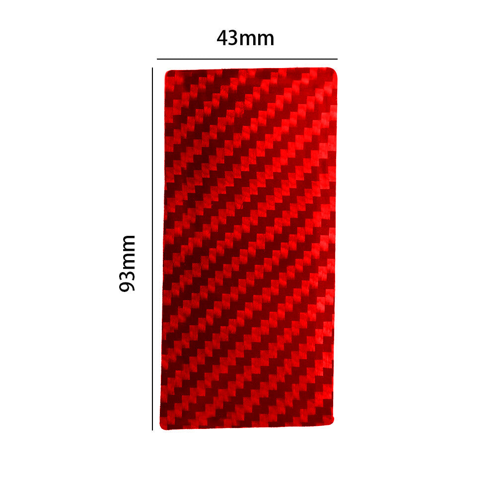 Red carbon fiber interior glove box handle cover trim for Chrysler 200 sedans