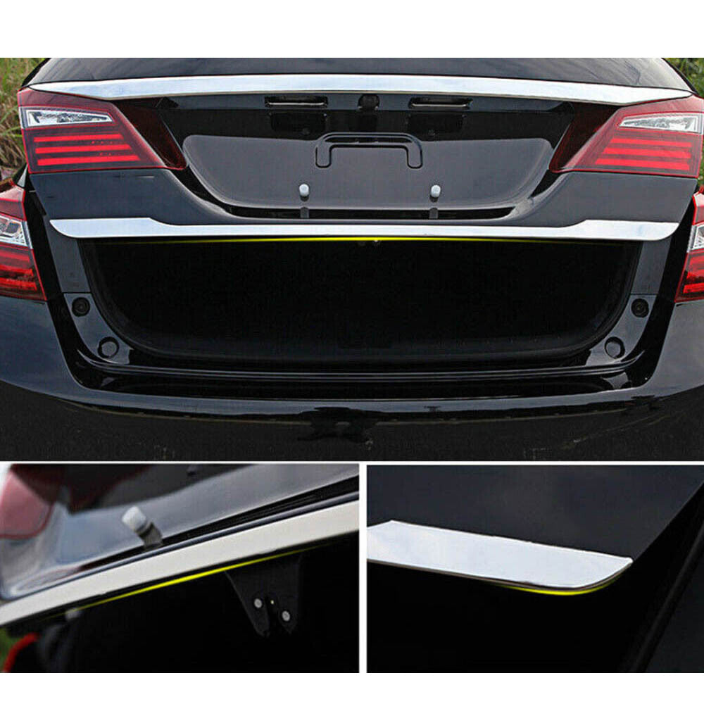 Chrome Rear Trunk Tailgate Door Cover Trim Molding for Honda Accord 2013-2017