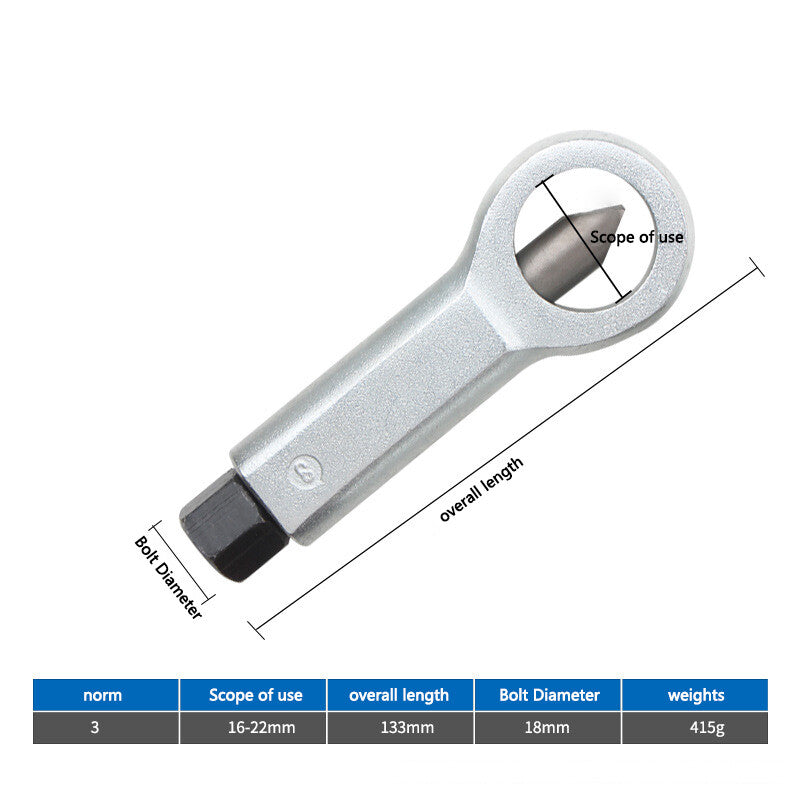 Nut Splitter Cracker Rusty Nut Separator Tool for Removing Broken Nut 16~22mm 3