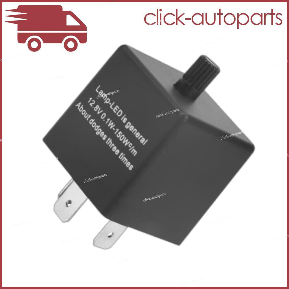 LED Flasher Relay Adjustable CF13 Fits Turn Signal Light Fast Hyper Flash 3-Pin Q