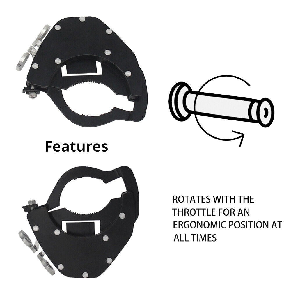 Motorcycle Throttle Lock Cruise Aid Control Motorbike Assist Handlebar Black New