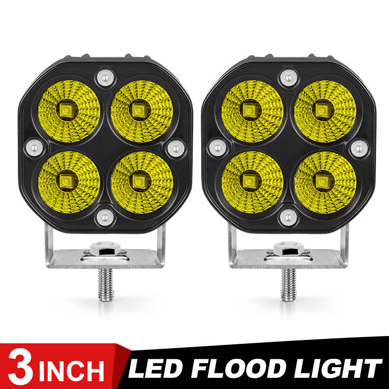 2pcs 40W LED Work Light Bar Pods Flood Fog Driving Lamp Offroad Truck Tractor