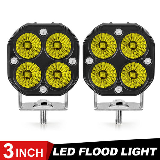2pcs 40W LED Work Light Bar Pods Flood Fog Driving Lamp Offroad Truck Tractor
