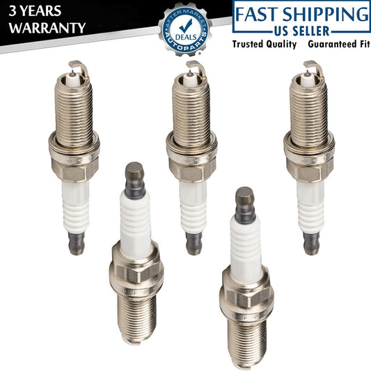 Set of 5 LZFR6AP11GS 95712 Laser Platinum Spark Plugs for BMW 128i V6 3.0L Q