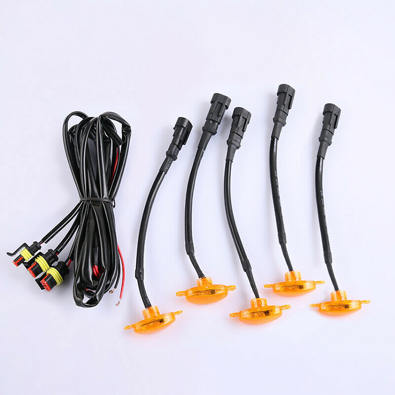 5x Fit for Lexus GX460 2020-2021 Front Grille LED Amber Light Style Trim Q