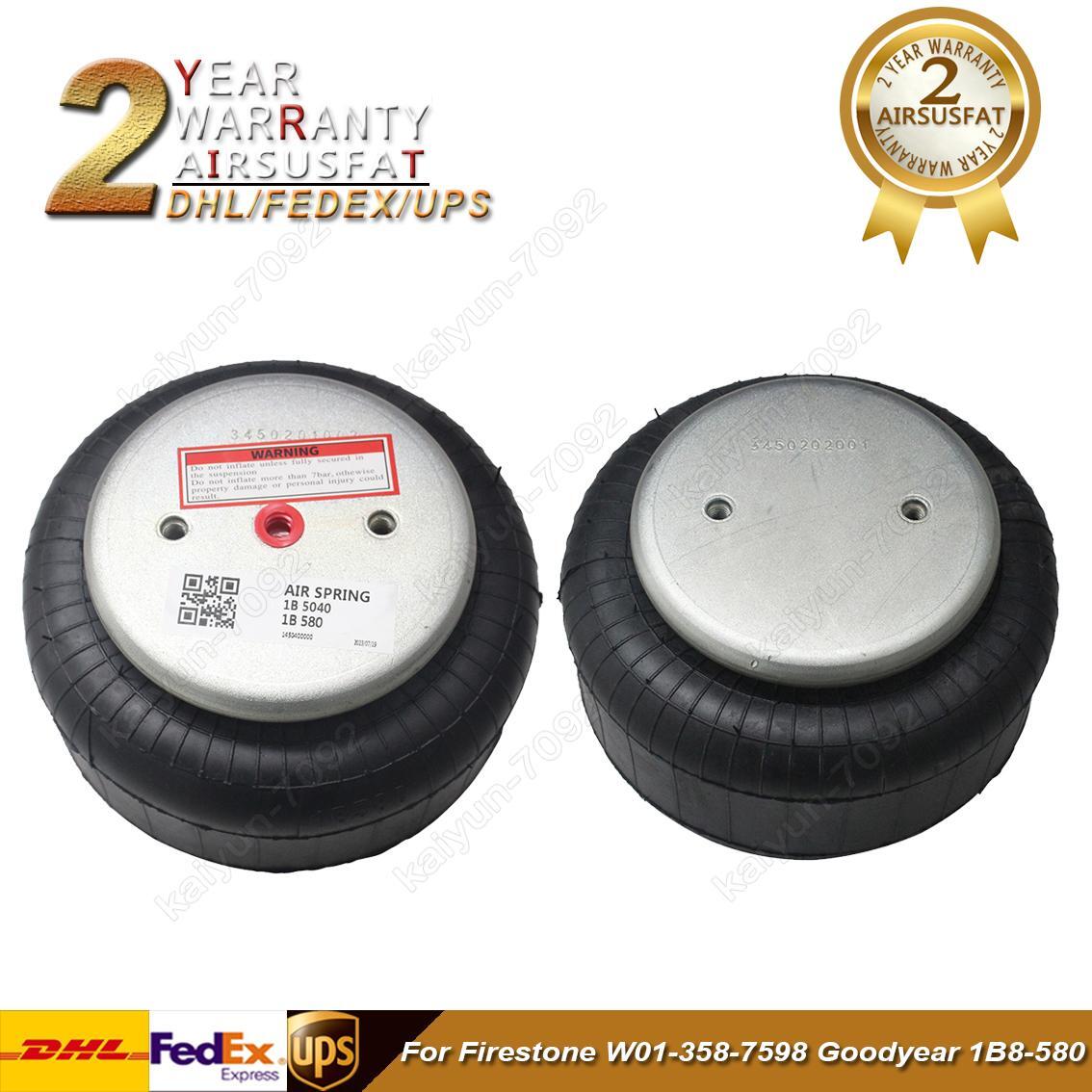 2x For Firestone W01-358-7598 1B8-580 Air Suspension Spring Assembly