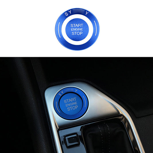 for Nissan Sentra Sylphy 2020-22 Blue Aluminum Start Button Ignition Switch Ring