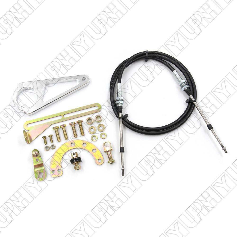 2 For GM Transmission Hard Column Cable Shift Linkage Kit Aftermarket Replace Q