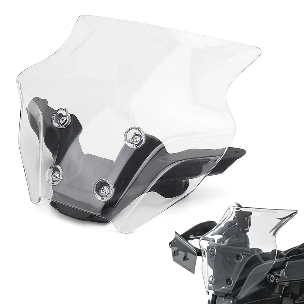 Clear Wind Deflector Windshield Bracket Windscreen for Yamaha MT-09 MT09 2024