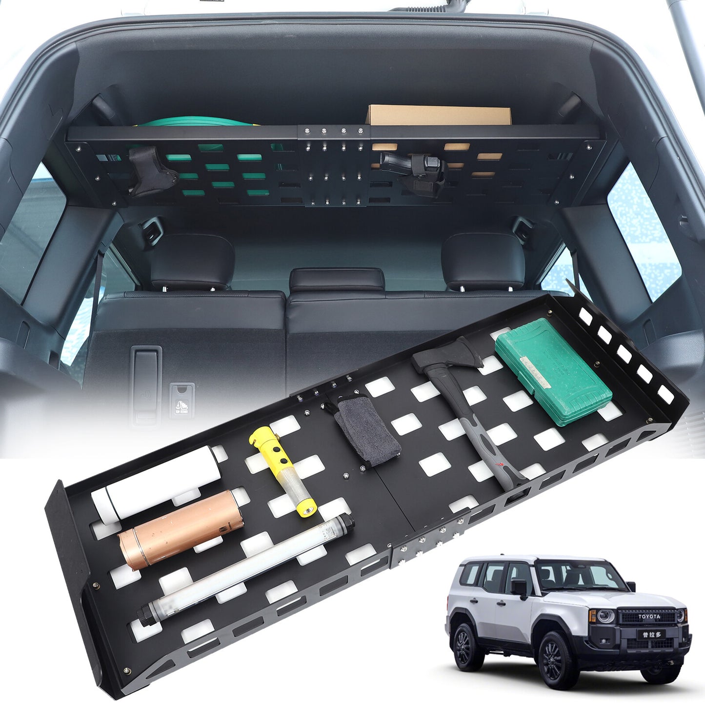 Rear rack basket storage shelf for Land Cruiser J250 2024 25- n