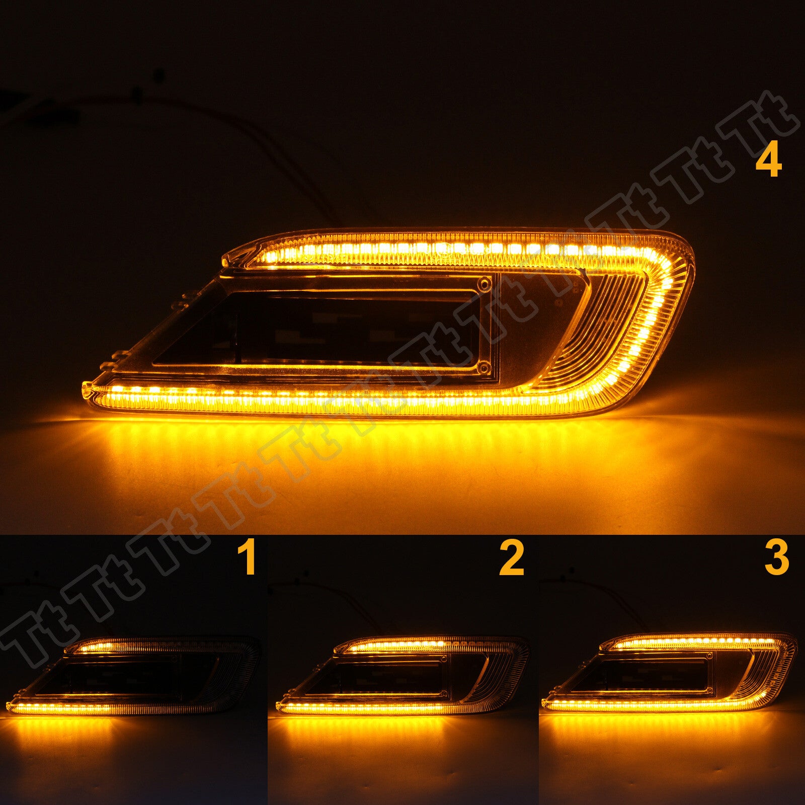 Sequential LED Front Side Marker Lights for 2016+ for Mini Cooper F54 Clubman- v