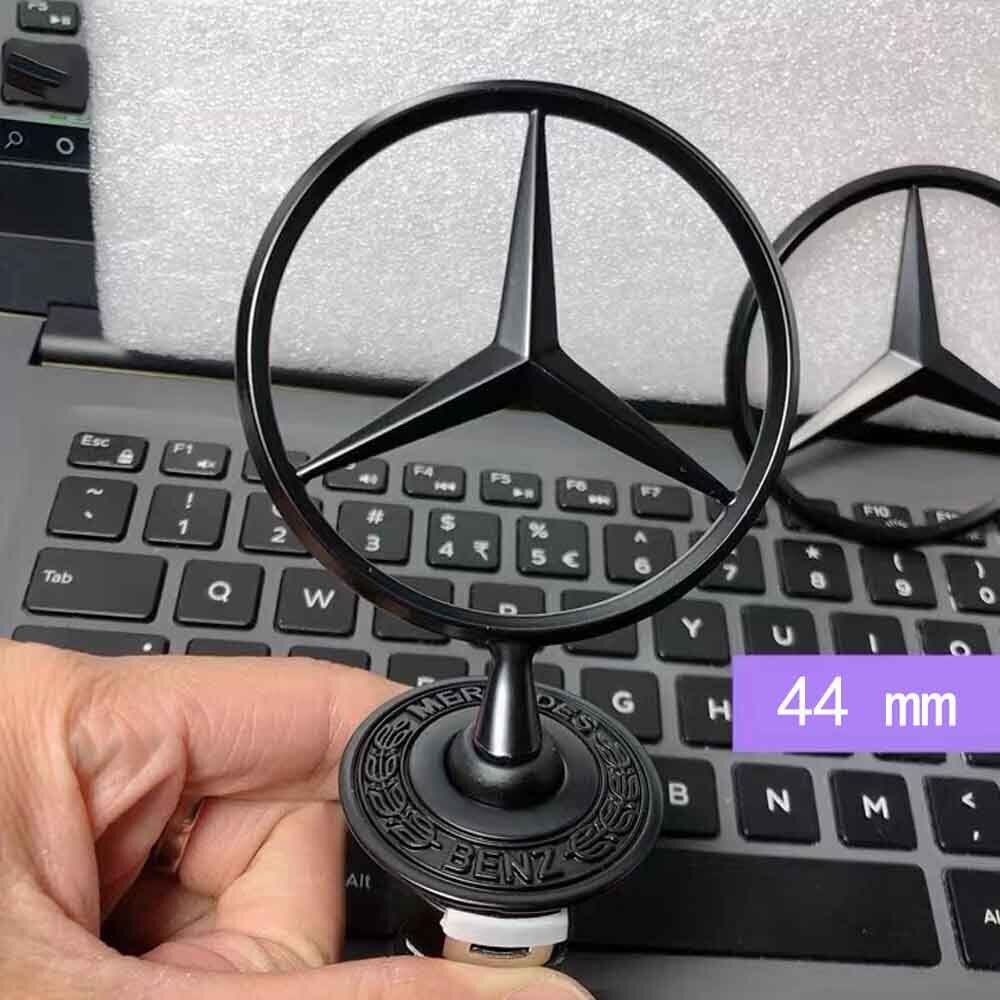 Suitable for Mercedes-Benz front hood trim star mounting badge CES C300 AMG Black