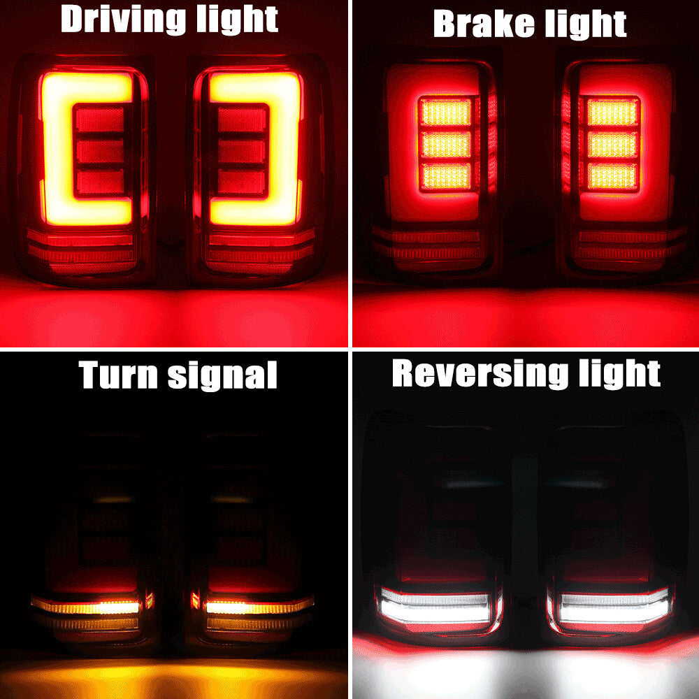 LED Red Tail Light Rear Brake Lamp W/Bulb for VW Amarok V6 2011-2021 Left+Right n