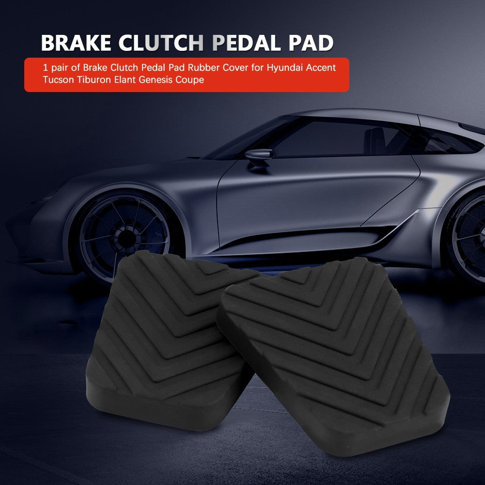 1 Pair Of Auto Brake Clutch Pedal Rubber Pad For Accent Tiburon Q