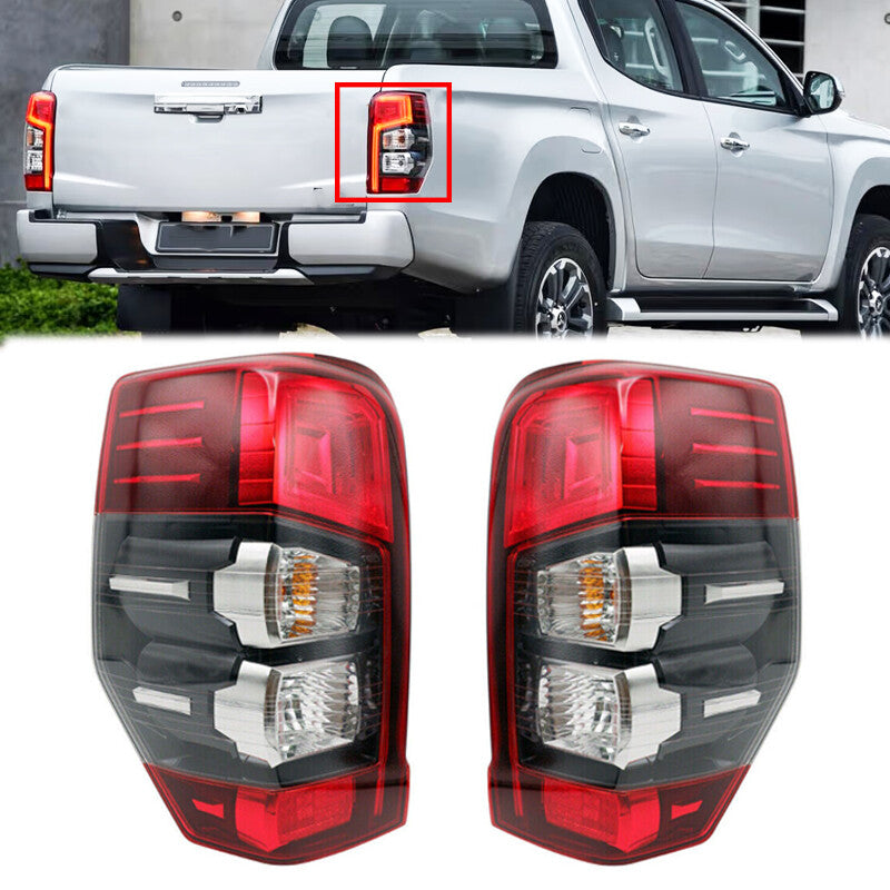 2Pcs Rear Tail Light Reverse Brake Light Pair for Mitsubishi L200 Triton 2019-20