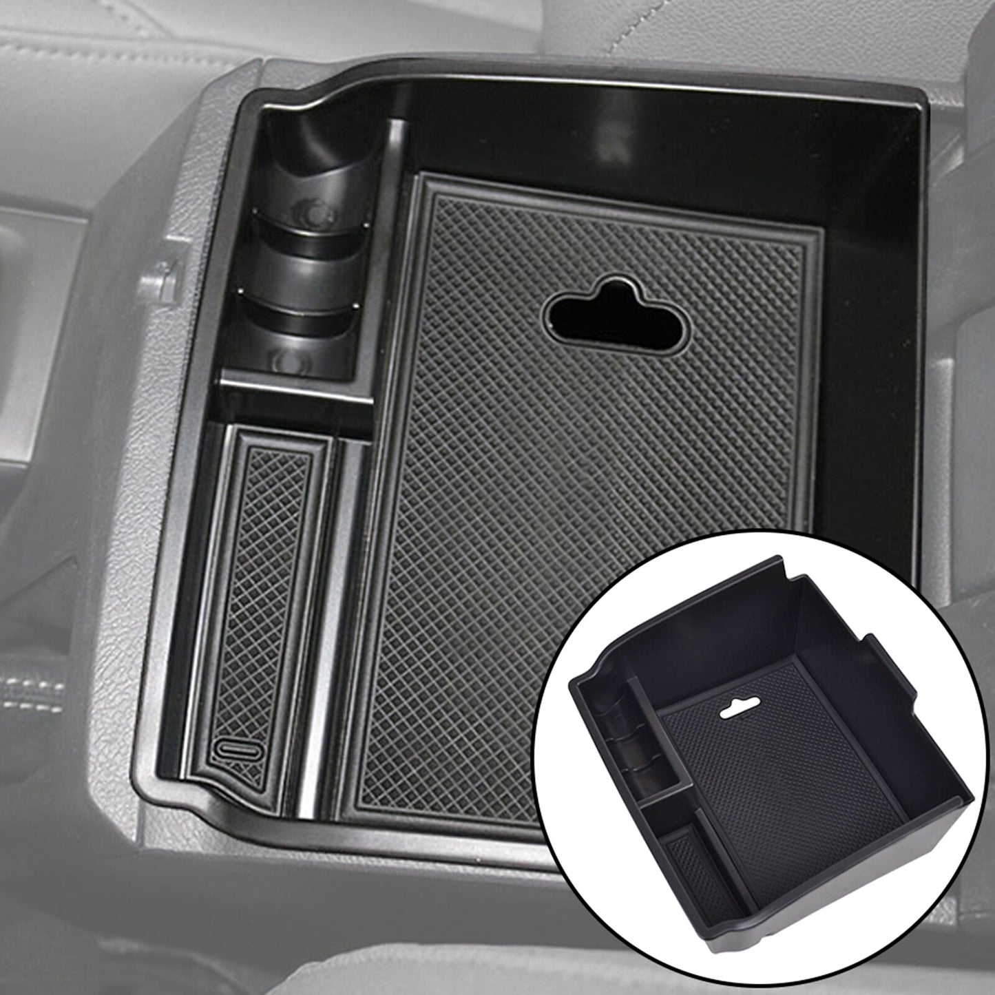 for Toyota Fortuner Hilux 2015-2024 Car Armrest Storage Box Center Console Tray Q