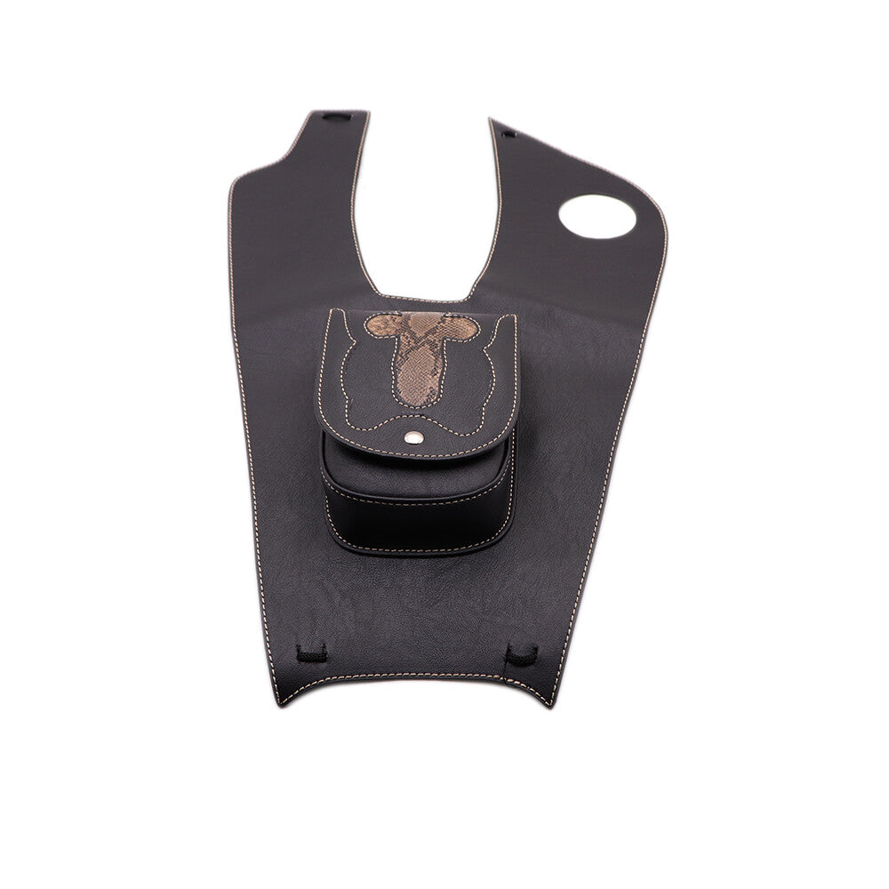 Artificial Leather Right Tank Cap Panel Cover Bag for Yamaha XVS650 1999 -2007 Q
