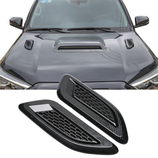 Hood Air Vent Outlet Fender Cover Trim for 4Runner 2017-2023 Carbon Fiber Look