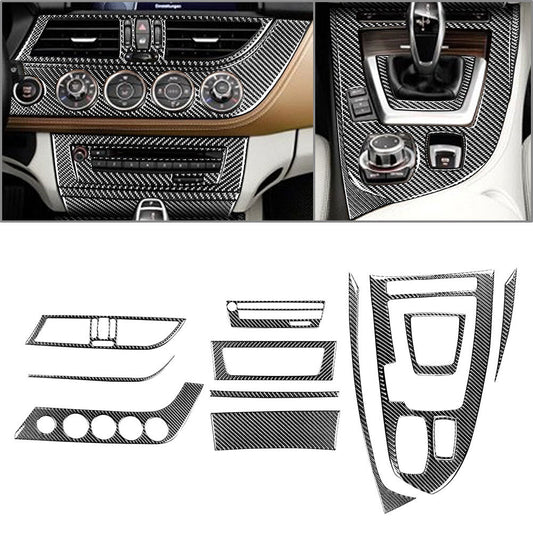 12 PCS LHD Center Console Gear Shift Panel Kit Cover Trim for BMW Z4 E89 2009-16