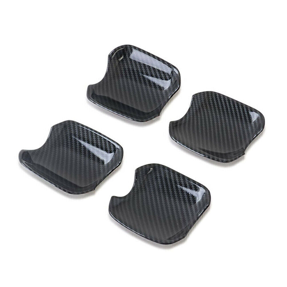 Door Handle Bowl Cover Trim Set Carbon Fiber for Subaru Forester SK 2019-2022