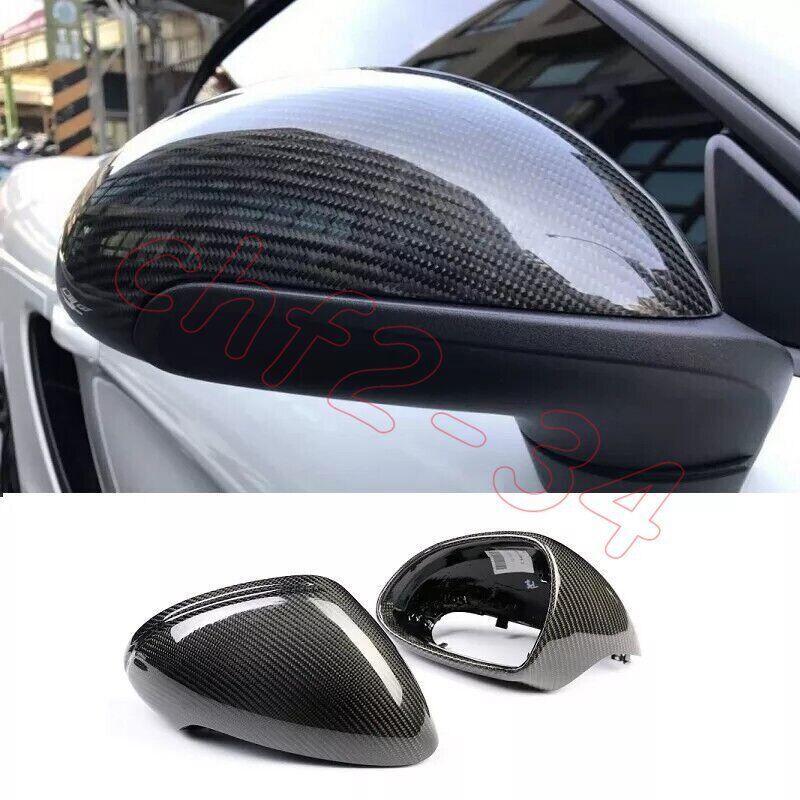 Dry Carbon Fiber Realview Mirror Cover Caps for Porsche Cayman 911 981