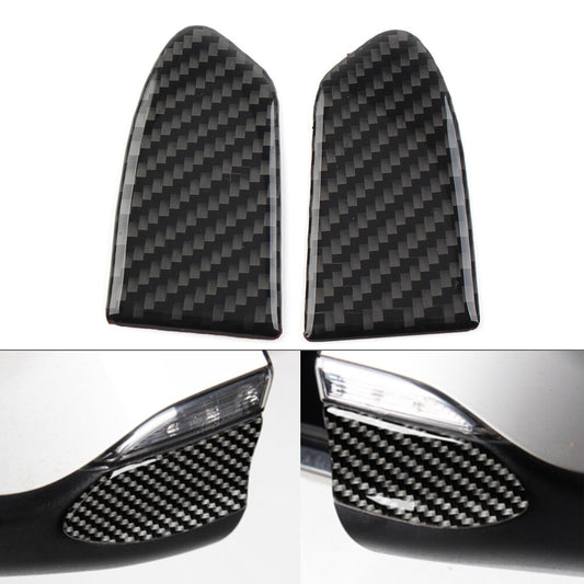 for Chevrolet Equinox 2018-2021 19 Black 2 Pcs Rear View Side Mirror Cover Trim