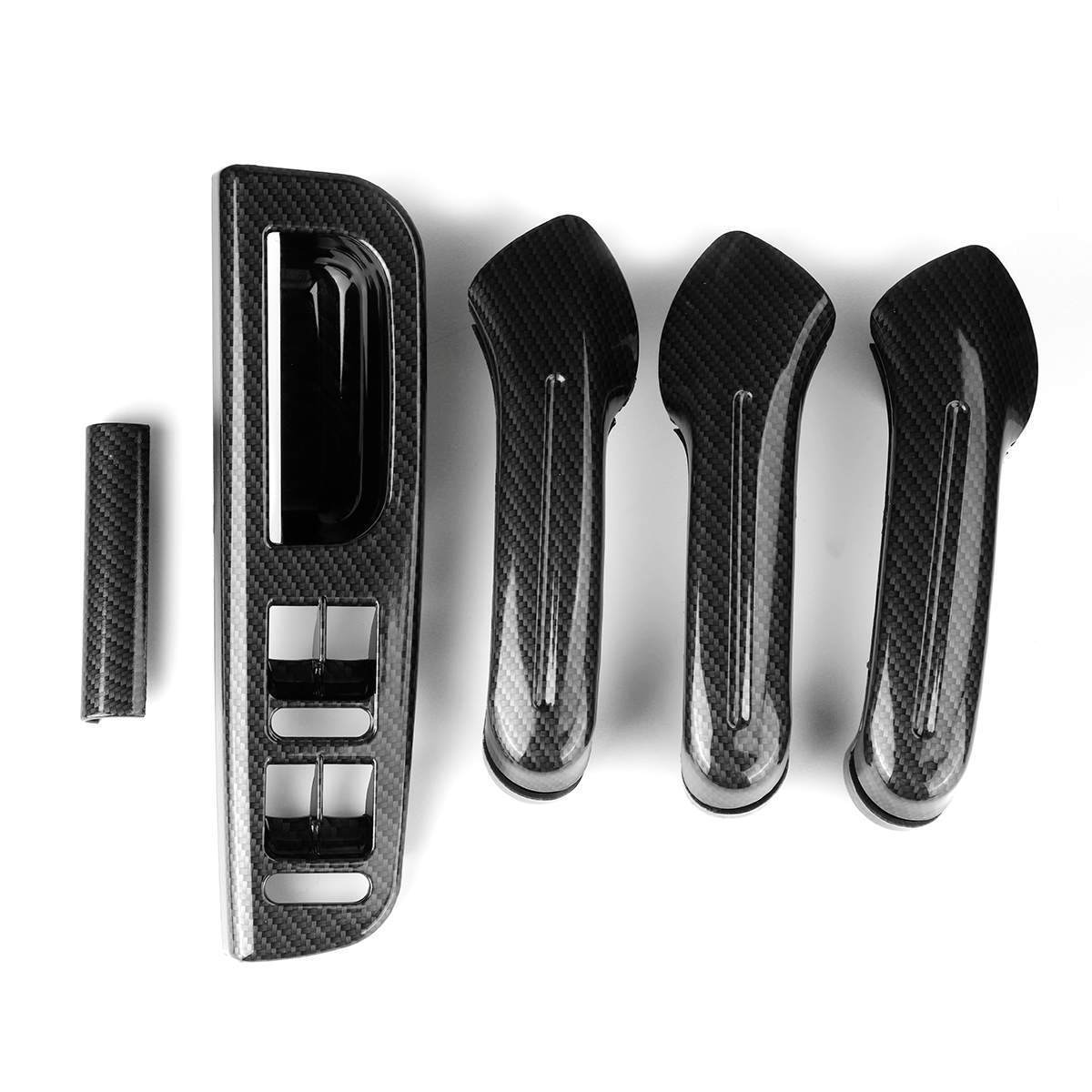 Carbon fiber interior door handle protection kit for Volkswagen for Jetta for Golf MK4 1999-2004