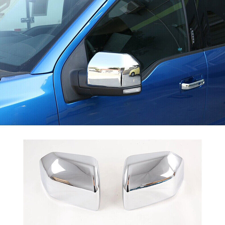 for ford  F150 F-150 2015-2020 Chrome Outside Rearview Mirrors Cover Trims Decor