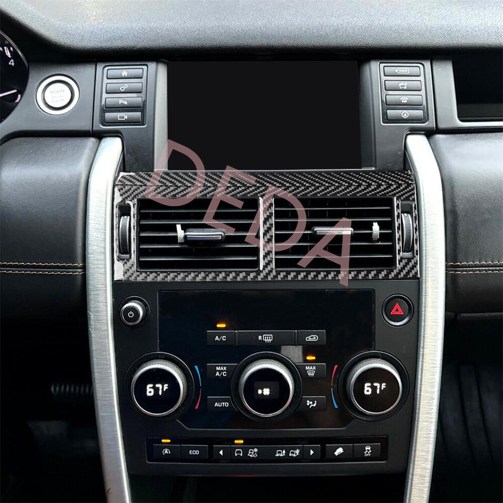 Carbon Fiber Air Vent Outlet Set Trim Kit for Land Rover Discovery Sport 2015-19