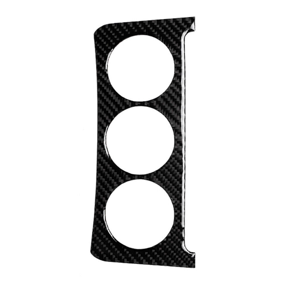 Carbon Fiber Central Console Dashboard Knob Cover Trim for Nissan 350z 2003-2009