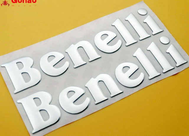 Silver New 3D Fuel Tank Fairing Emblem Badge Decal for Benelli BN BJ TNT 300 600 Q