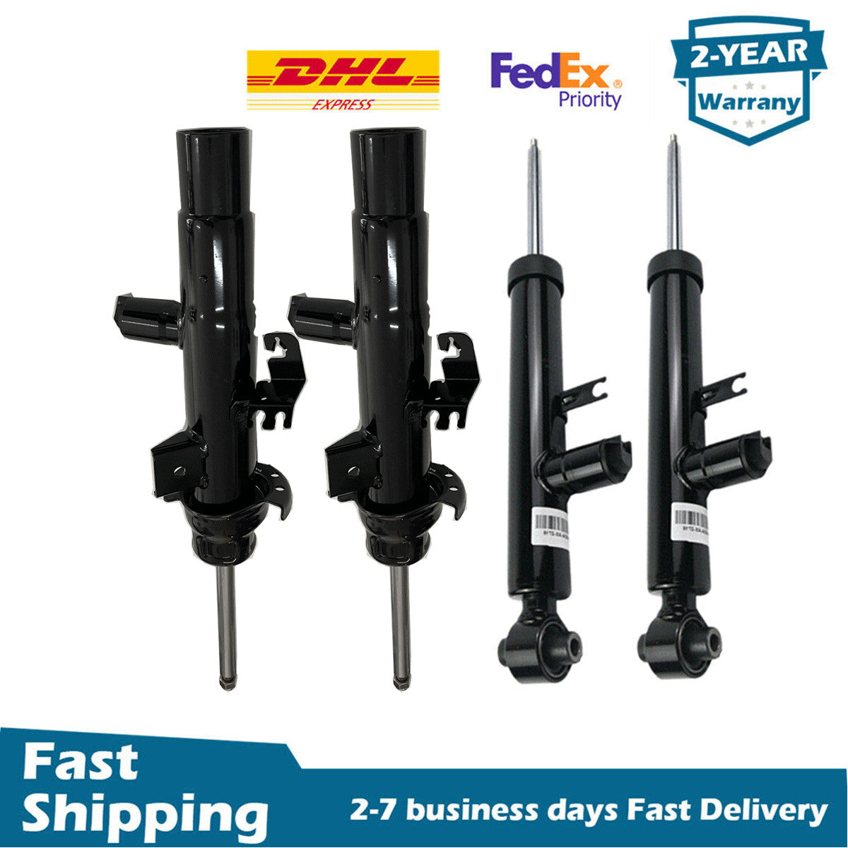 4PCS Front Rear Electric Shock Absorbers Fit for BMW F30 320i 328i 335i 328d RWD 14