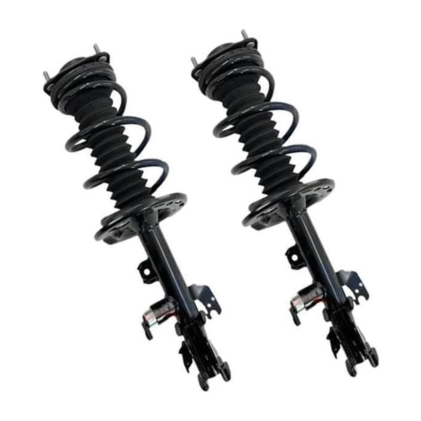 Two rear L&R shock absorber struts with gas-electric technology suitable for Lincoln MKX 2016-2018.