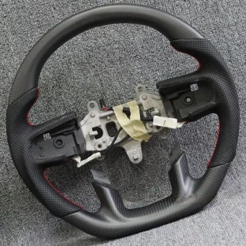 Matte Carbon Fiber Steering Wheel for RAM 1500 TRX 2019-2024 Driver w/ Heated