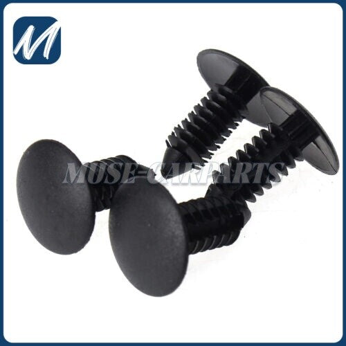 100X 8mm Bumper Clips Retainer Car Plastic Rivets Fastener Push Pin Fender Hood