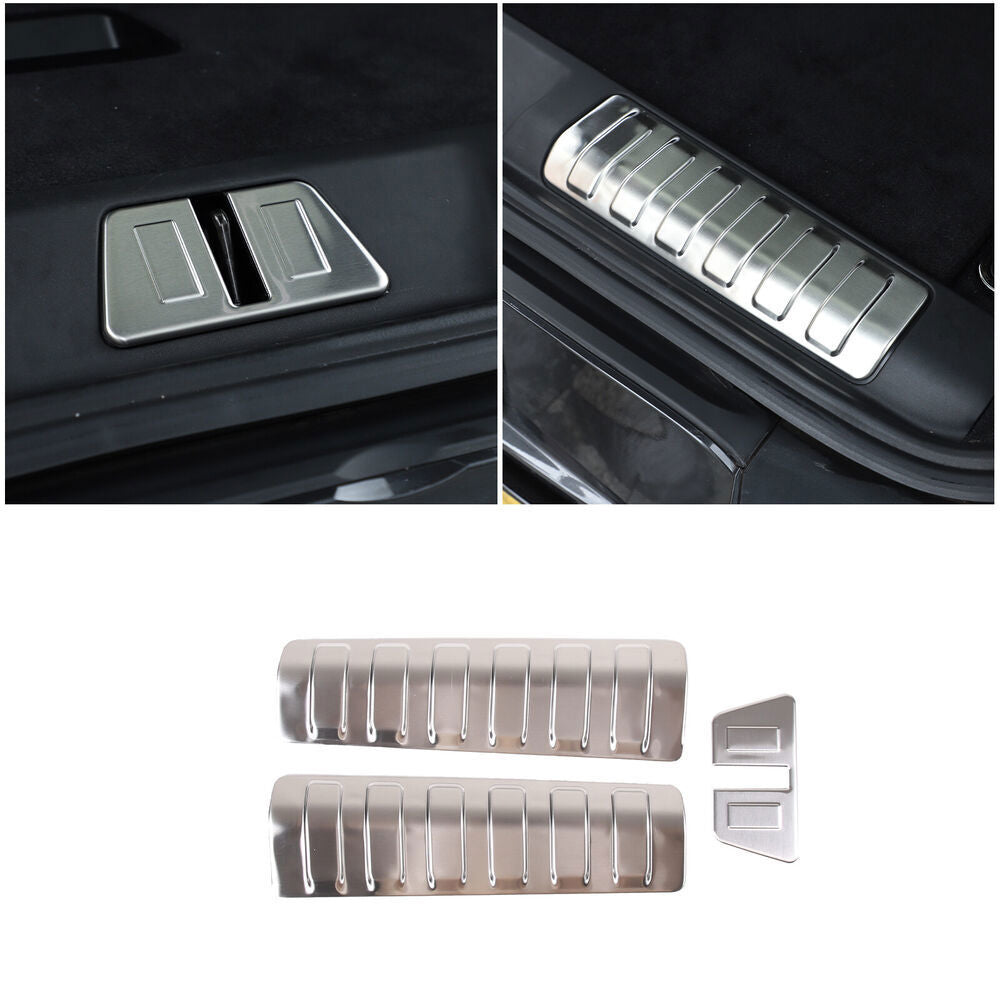 Stainless Silver Inner Rear Bumper Protector Trim for Range Rover Sport 2023-24 n
