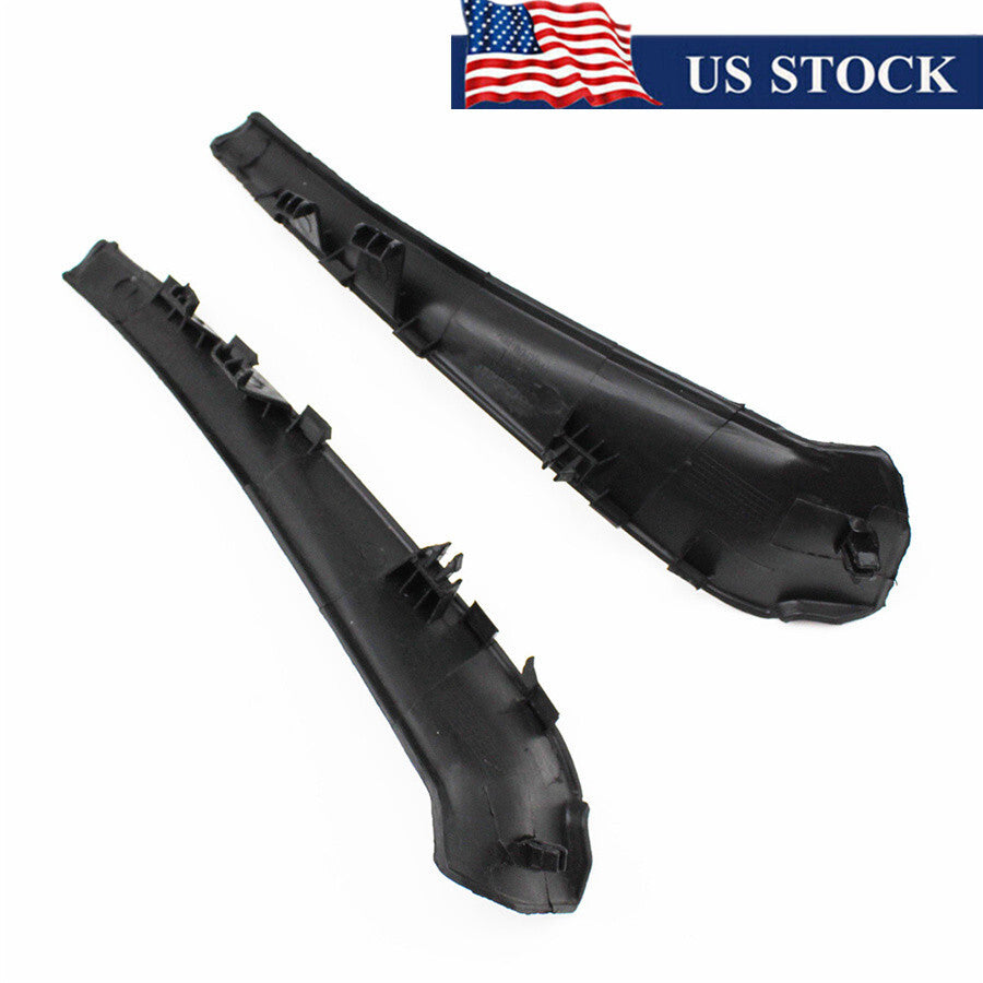 Black Car Front Windshield Wiper Side Cowl Extension Cover Trim for Nissan Rogue