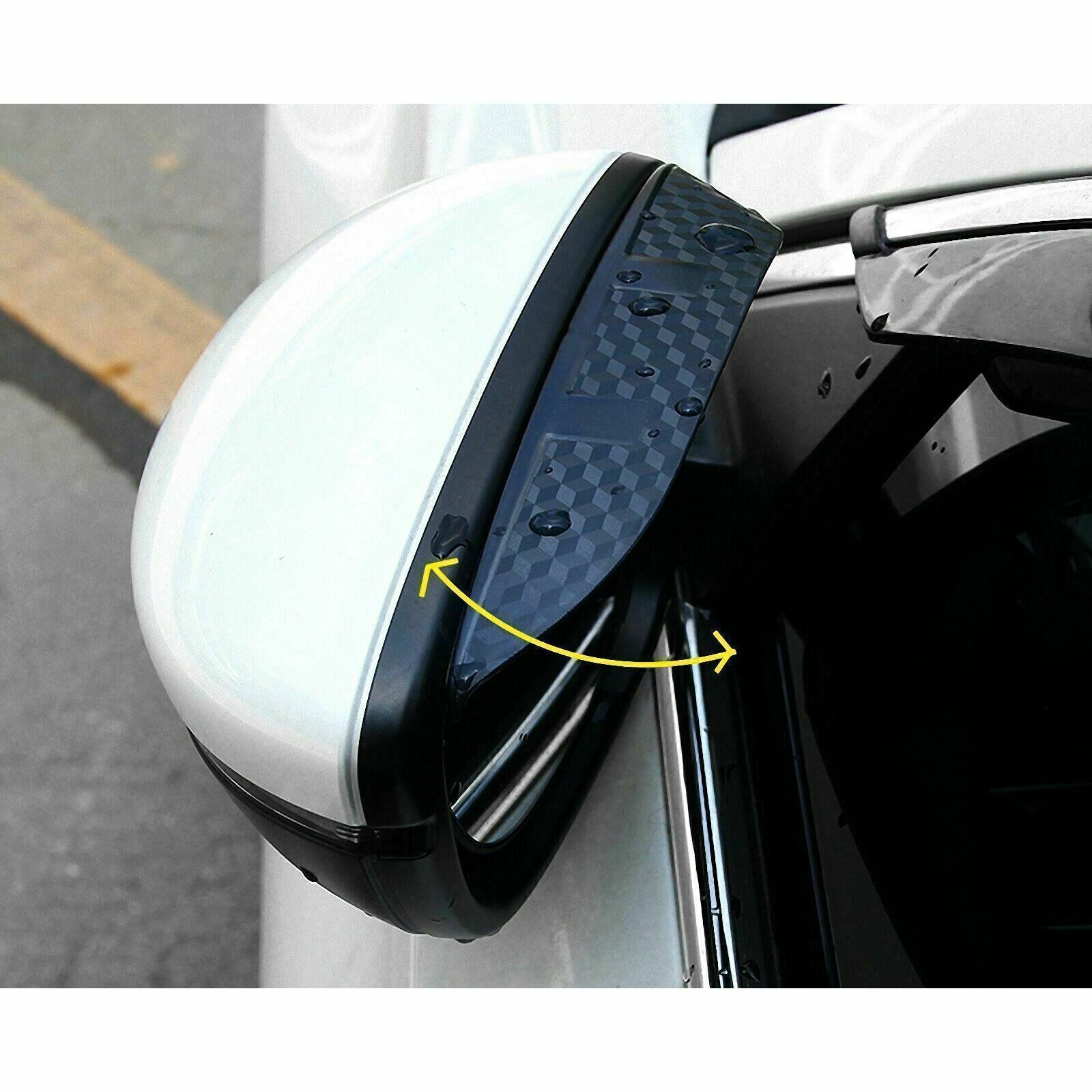 2 Piece Black Car Cover Vents for Mustang Airflow Intake Cover Open Air Window Cooling Cover - v