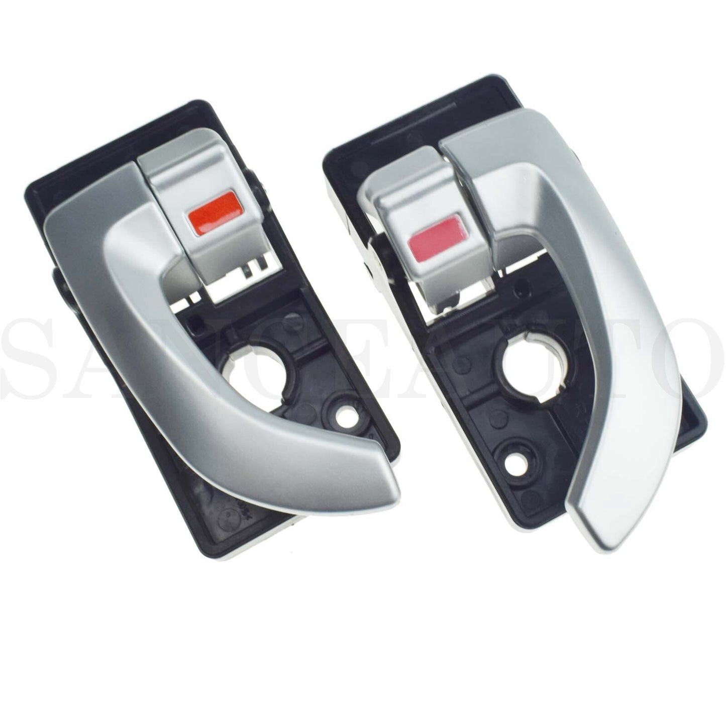 LH Right-Handed Silver Inner Inner Inner Inner Inner Inner Door Handle (2 Pieces) for Hyundai for Tucson 2005-2009- n