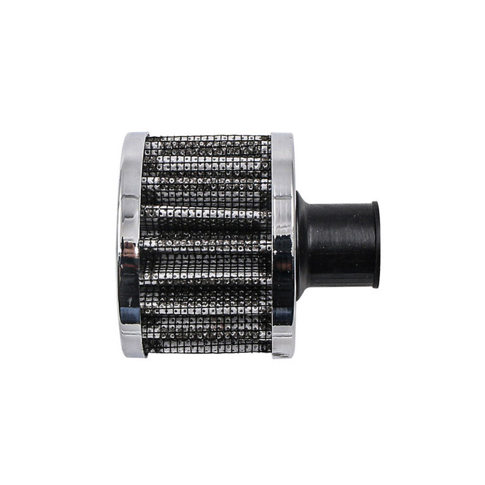 Plating Blackwhite 1/2 12mm Crankcase Vent Value Cover for Mini Air Breather Filter Q